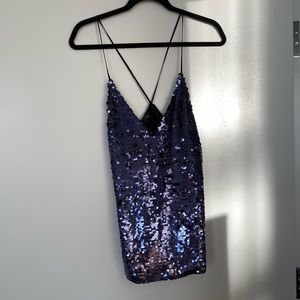 NEW Navy Sequence Top